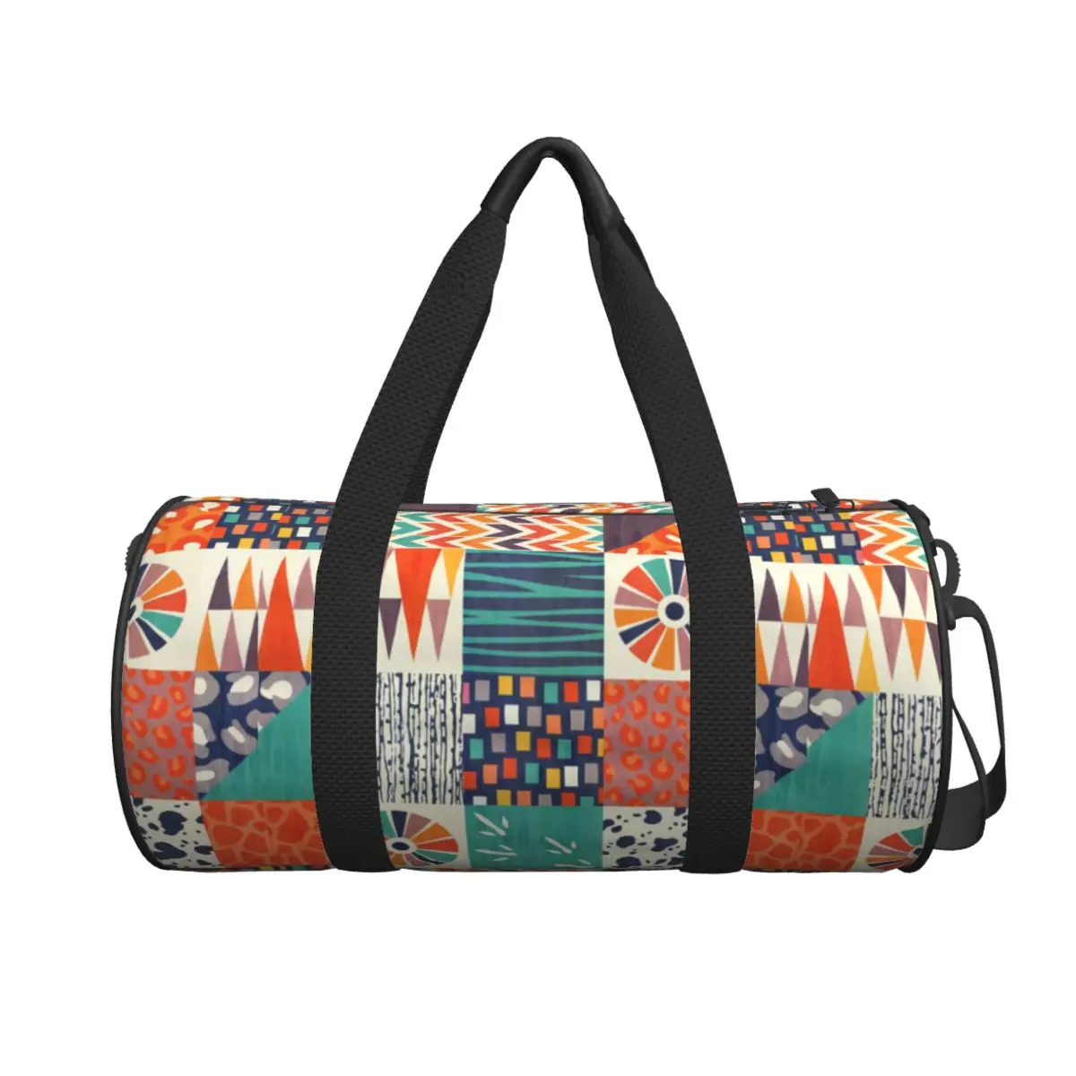 

Дорожная сумка с этническим рисунком, яркий абстрактный натуральный мешок для плавания и спортзала, вместительные забавные спортивные сумки для фитнеса, портативные сумки