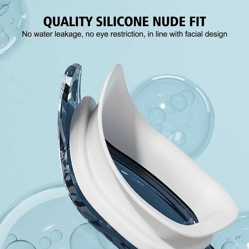 Adjustable Swimming Goggles Adults Big Frame Earplugs Swim Glasses Men Women Professional HD Anti-fog Silicone Goggles swimming goggles