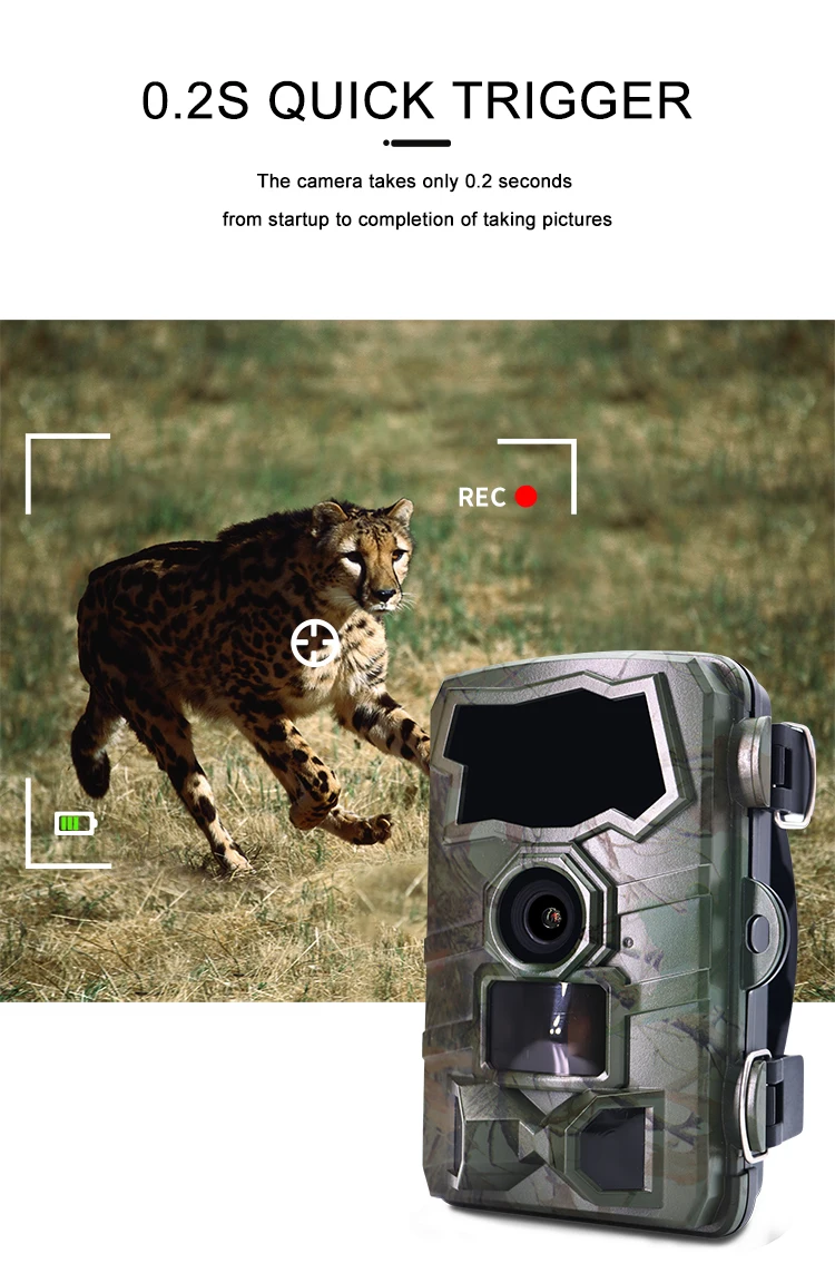 Outdoor WiFi Trail Camera Bluetooth 4K 32MP Game Camera 850NM Night Vision Motio