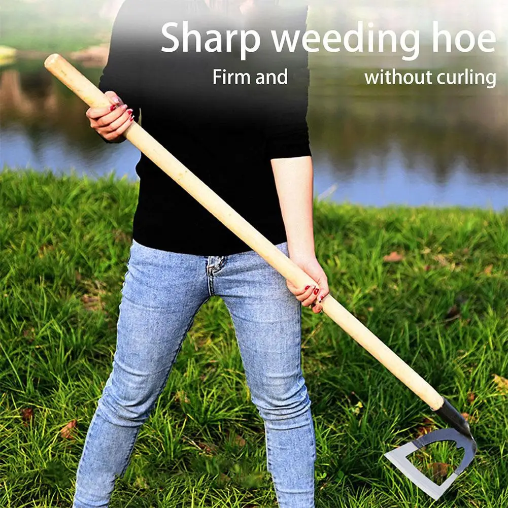 Handheld Holle Hoe Verdikte Mangaan Staal Landbouw Weeding Hoe Planten Groente Tuinieren Lossende Bodem Weeding Tool Image 11