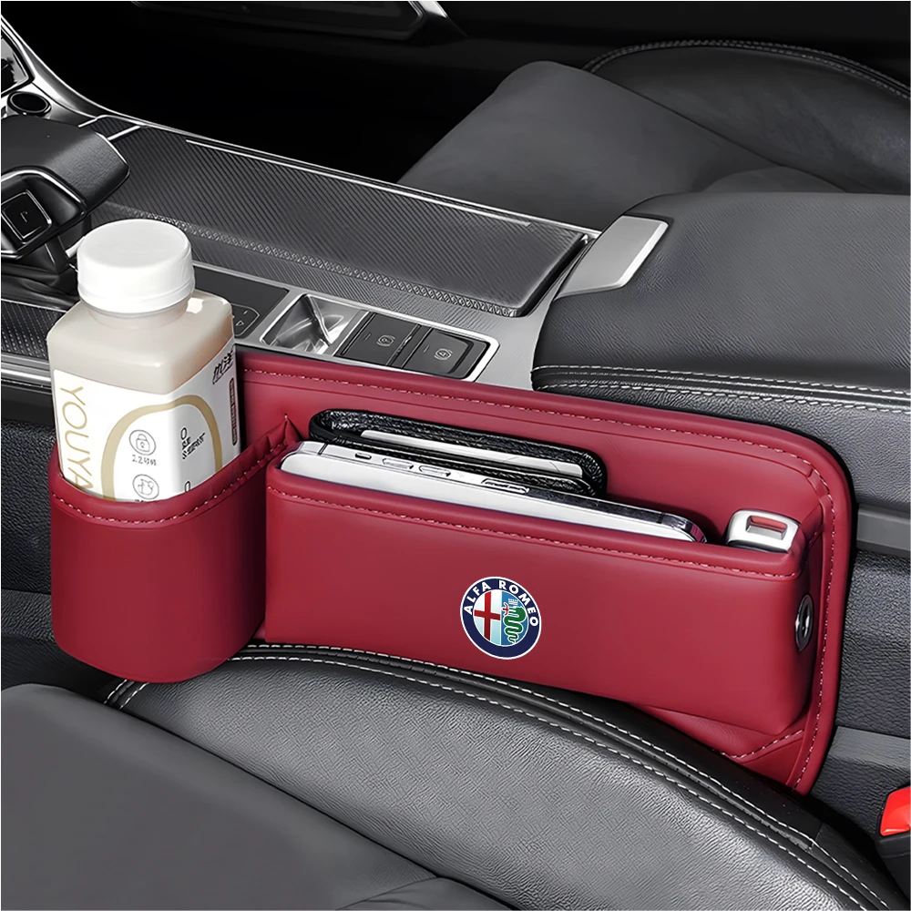 Enhanced Car Seat Gap Storage Organizer with Cup Holder
