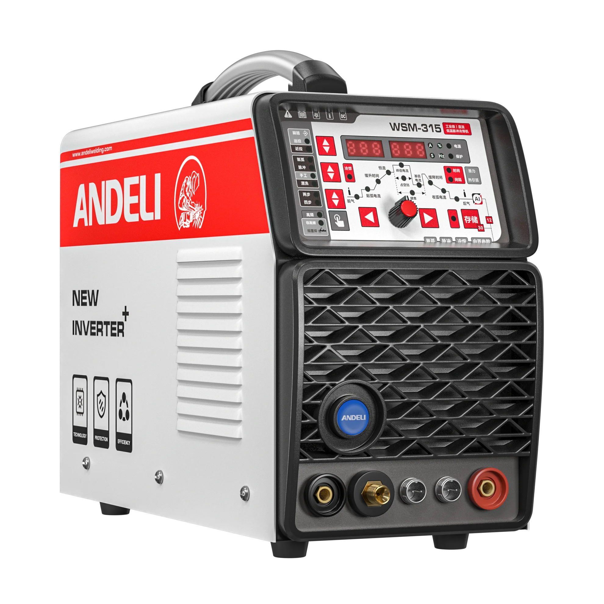 ANDEL TIG-315 385V 315A 0.8-12MM AL AC DC Pulse Cold Aluminum 4.0 MMA TIG Welding Machine