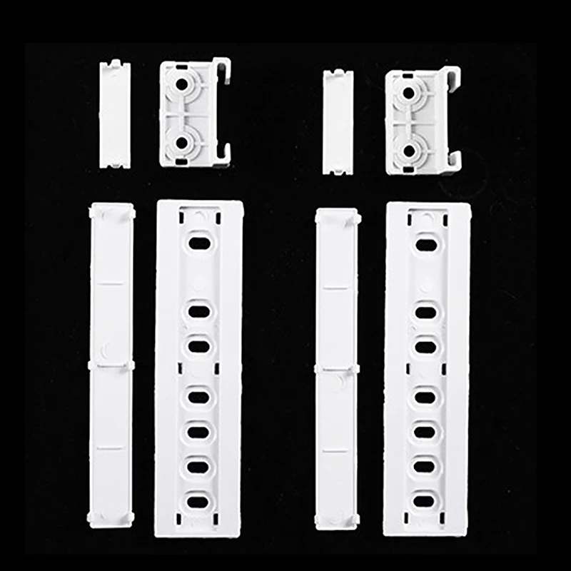 Integrated Fridge Door Plastic Mounting Bracket Fixing Slide Kit For Freezer Refrigerator Door Shelf Rail For Refrigerator 1Set