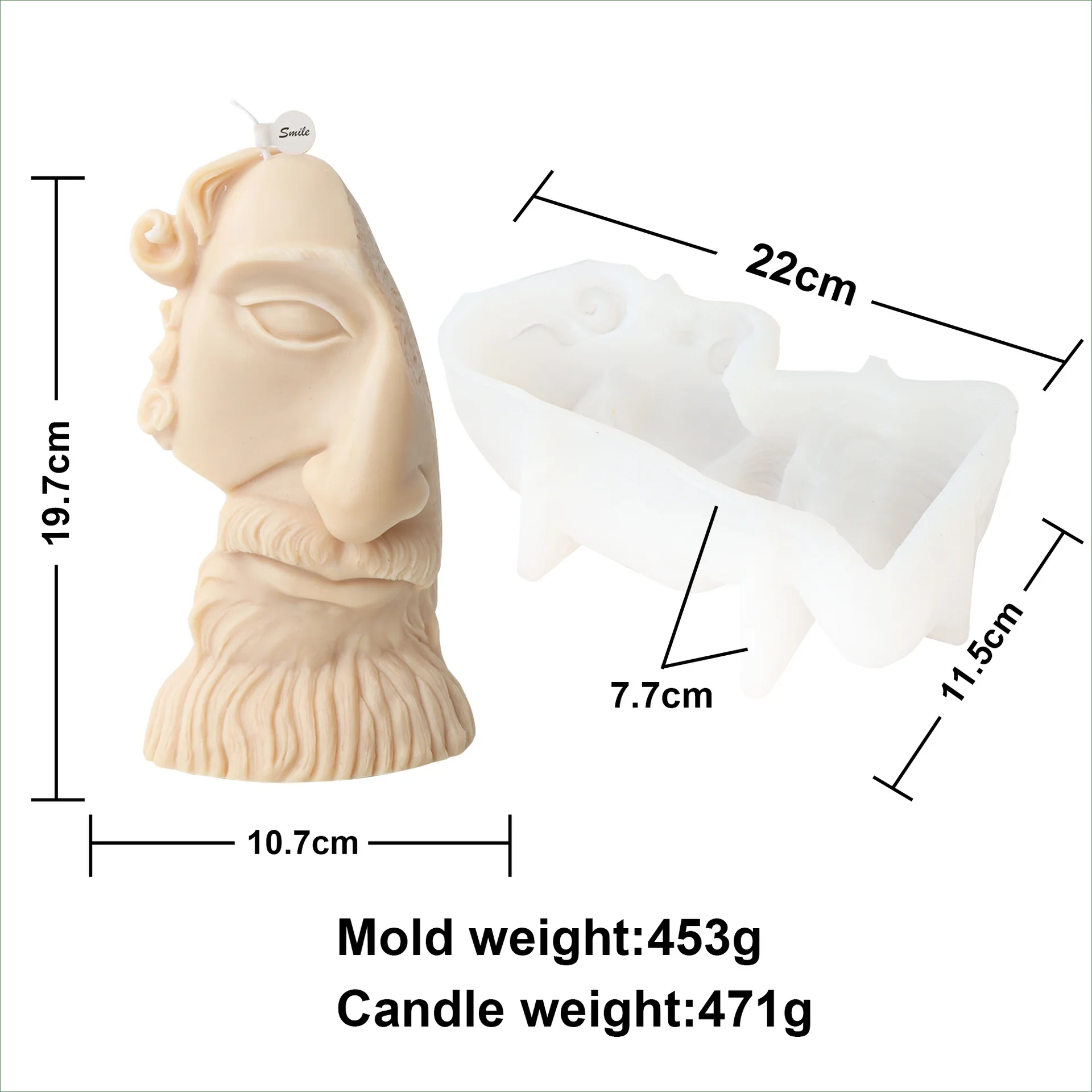 Freud head mold