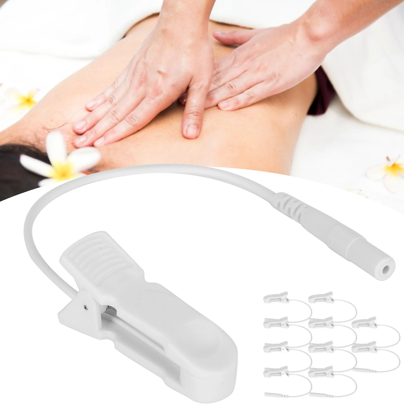 2.0mm Ear Clip Electrode Wire for Digital TENS Massage Machine