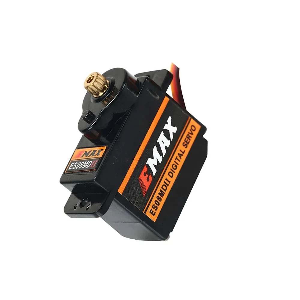 4 шт. EMAX ES08MD II ES08MD-II ES08MDII цифровой сервопривод 12 г/2,4 кг/высокоскоростной мини-металлический механизм для радиоуправляемой модели лодки автомобиля робота thumbnail 3