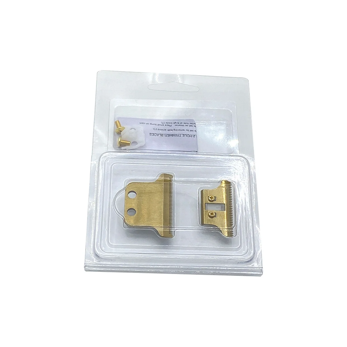 

2-Hole Clipper T-Blade Cutter Replacement Hair Trimmer Blades for WAHL 8081 8171 Gold