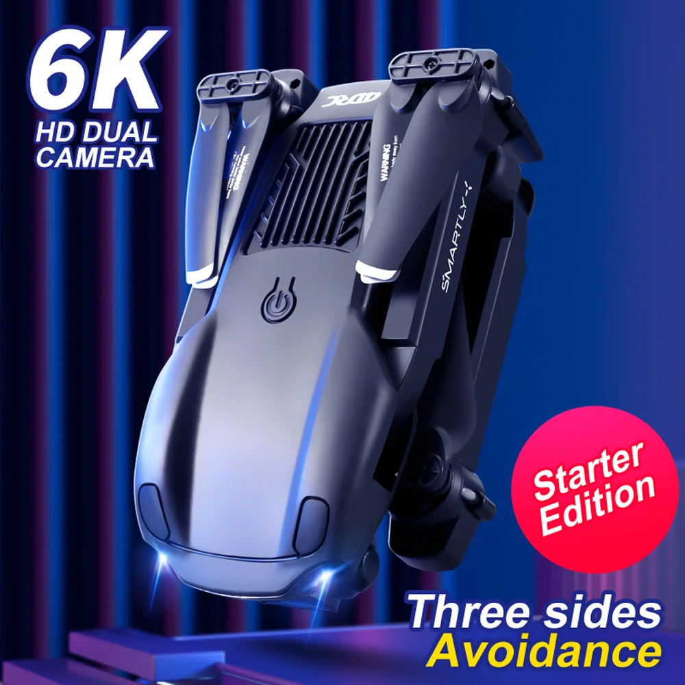 2022 Новый профессиональный Дрон V22 HD 6K/4K Двойная камера Wi-Fi FPV дроны трехсторонний