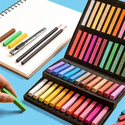 Vibrant Art Drawing Set - Soft Pastel Crayons (24 Colors)