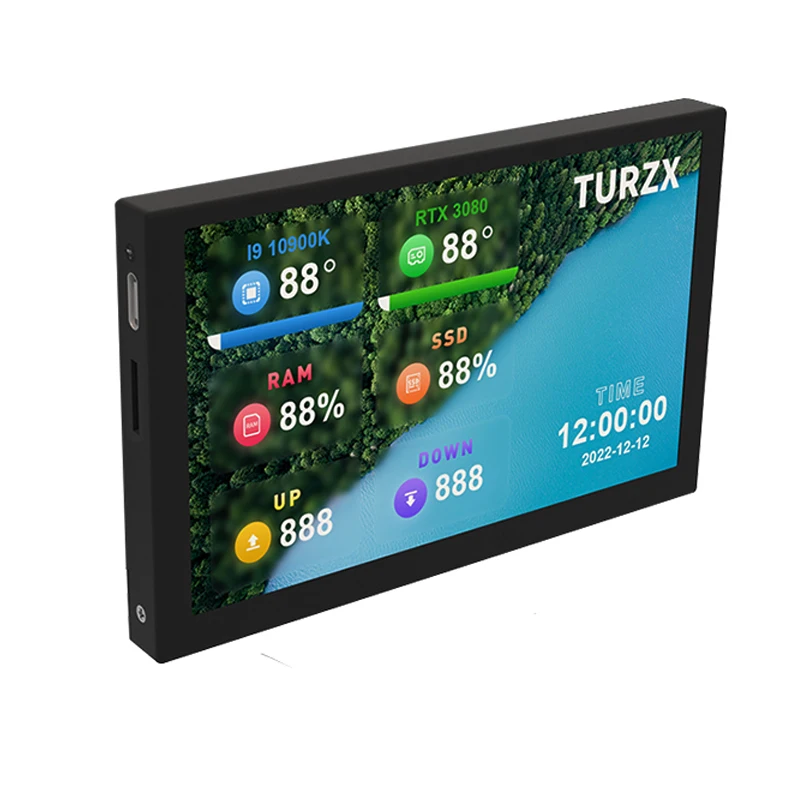 5 ġ IPS cŸ  ȭ ǻ CPU GPU RAM HDD ÷, 800x480 USBC  LCD USB ÷ Ӱ AIDA64 ǰ