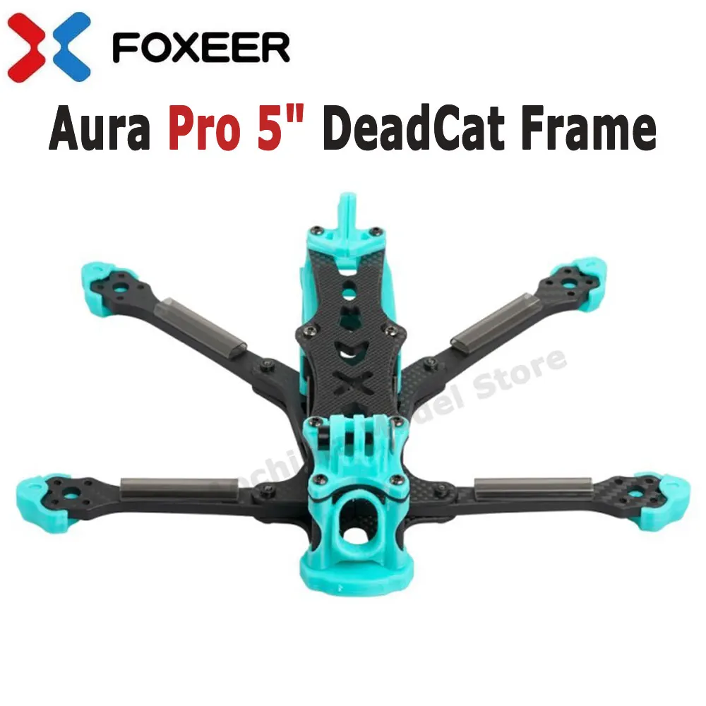 

Foxeer Aura Pro 5" DeadCat FPV Frame 235mm Toray T700 Carbon with Silky Coating for FPV Freestyle Analog DJI Vista HDZERO Drone