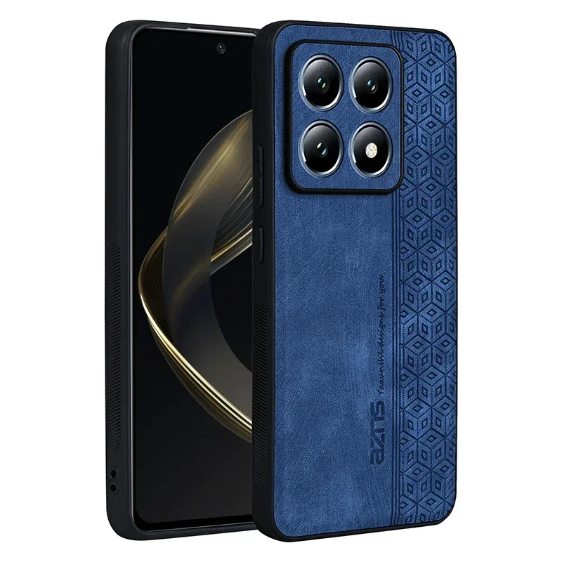Luxury Sheepskin Leather Shockproof Phone Case with Silicone Protection