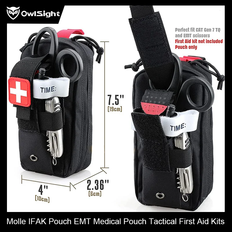 

OwlSight Tactical First Aid Kits EDC Emergency Bag Molle IFAK Pouch EMT Medical Pouch Survival Military Tourniquet Bandage