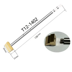 Enhanced Electric Soldering Iron Tip with Rapid Heating and T - Shaped Shovel Head (T12 - 1402)