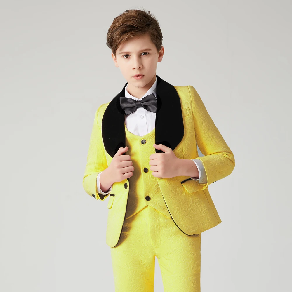 Boys 5 Piece Black Velvet Lapel Tuxedo Suit Milano Mayfair – Occasionwear  for Kids