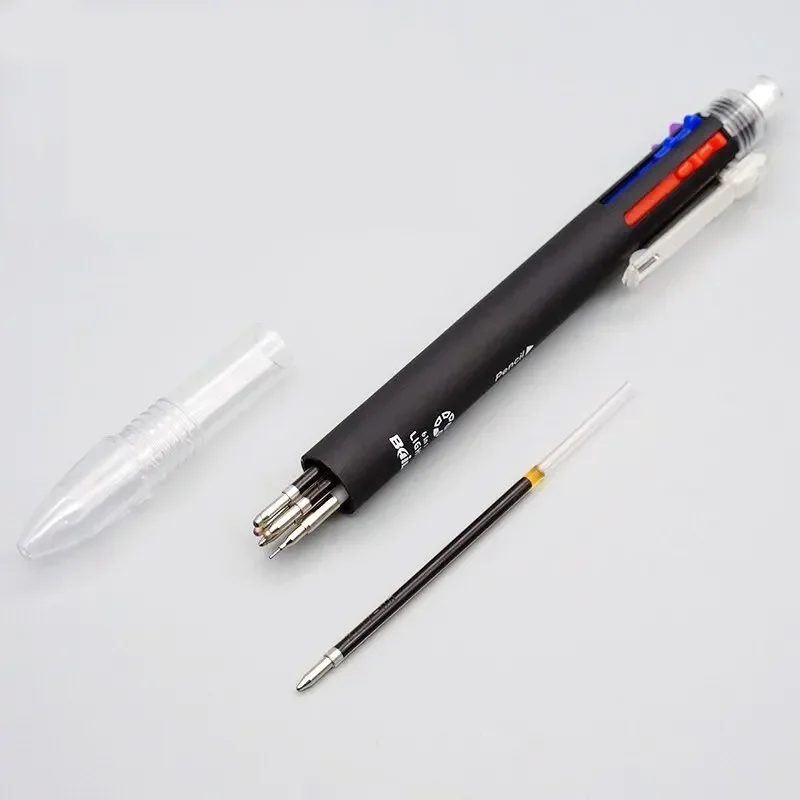 ballpoint pen 6-in-1 Creative Multicolor Push Type Multifunction Six Colors Press School Office Supply