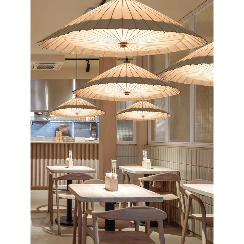 

Chinese style dining chandelier, Zen style retro hot pot restaurant, restaurant light, hotel hall, homestay corridor, umbrella s