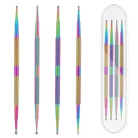 Unlock your creative potential with this versatile Nail and Clay Art Dotting Tools Set - Perfect for DIY Manicures and Sculpture 2