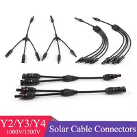 Connecteur solaire PV Type Y Type T connexion parallèle système de panneaux solaires connecteur étanche branche prise de connexion de cellule solaire 3