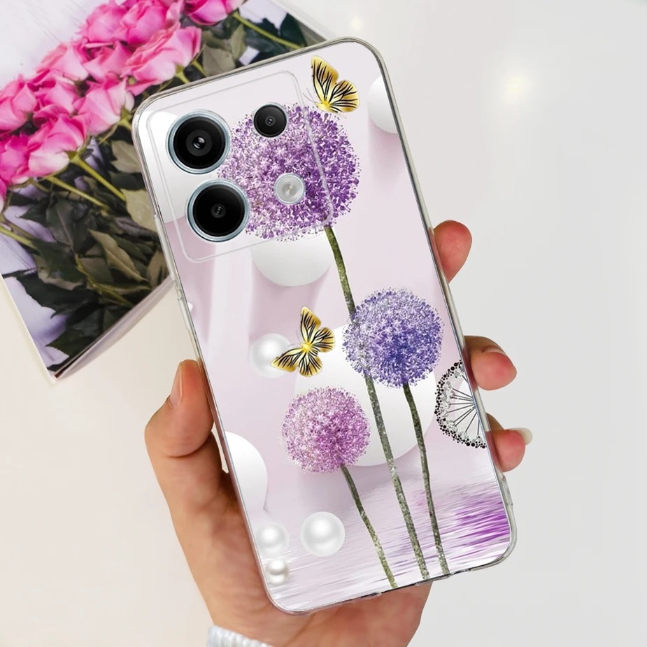 New Fashion Painted Clear Silicone Soft TPU Phone Case for Xiaomi Poco X6 Pro 5G