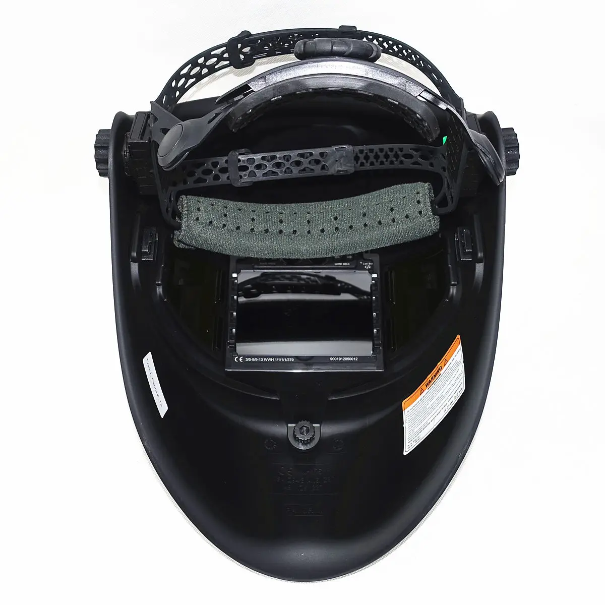 溶接ヘルメット3側面図din 5-9/9-13光学評価1111 4センサー真色EN379