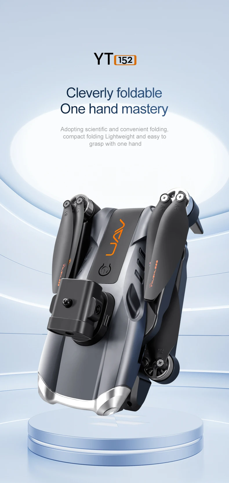 Iconic Brand YT152 8K GPS Drone Three Camera Professional 5G Obstacle Avoidance Optical Flow Positioning Brushless Upgraded RC 10000M
