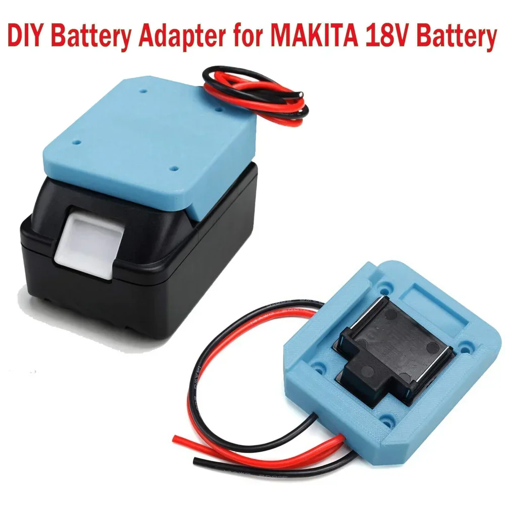 Power Wheels Adaptor for Makita 18V Li-ion Battery Power Mount Connector DIY Adapter Dock Holder for Power Tool 14AWG