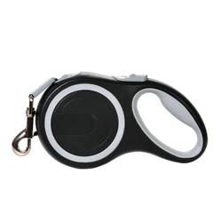 Durable Adjustable Retractable Dog Leash - 5m Plus - 50 kg (Gray)