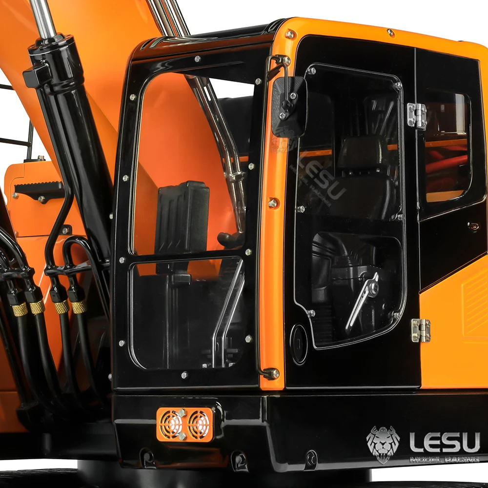 RTR LESU ET26L 1/14 RC Hydraulic Excavator Metal Machine Model Remote Control 2 Arms Digger Painted Assembled Lights Toy TH23048 5