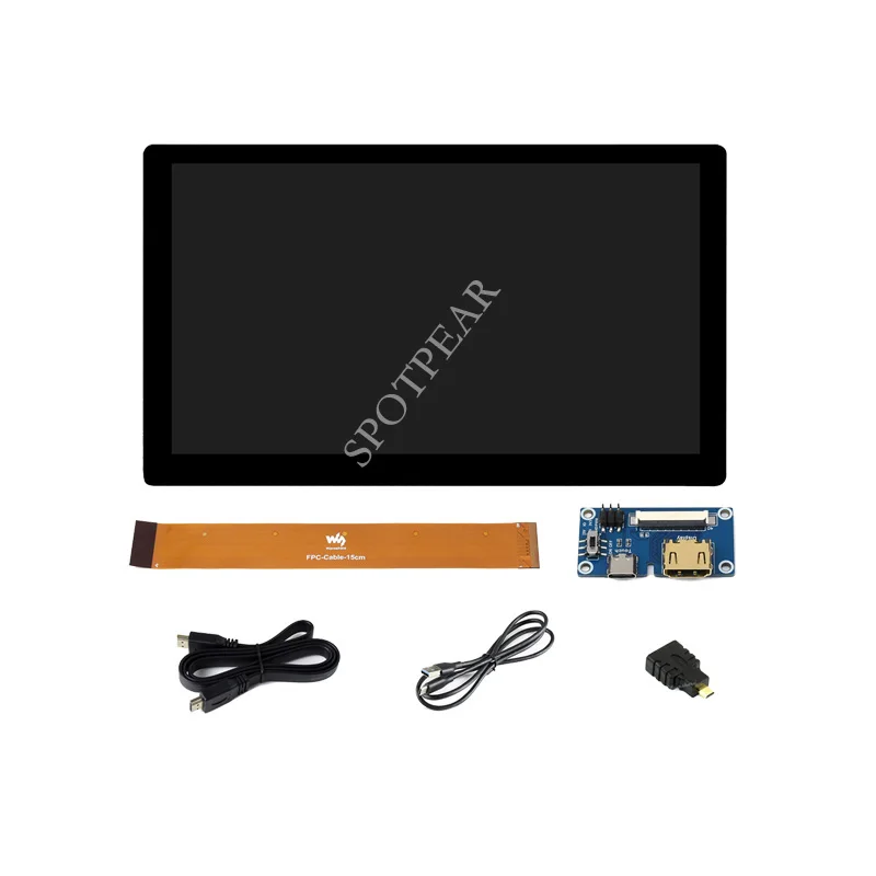 Raspberry pi Polegadas Tela Ultrafino Ips Qled Integrado Hdmi Porta Cabo Ffc 1024x600 - Imagem 2