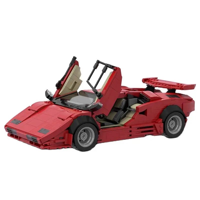 

MOC Red Car Versionby блоки высокотехнологичные высокоскоростные блоки модели игрушки для детей или взрослых подарки на день рождения 1316 шт.
