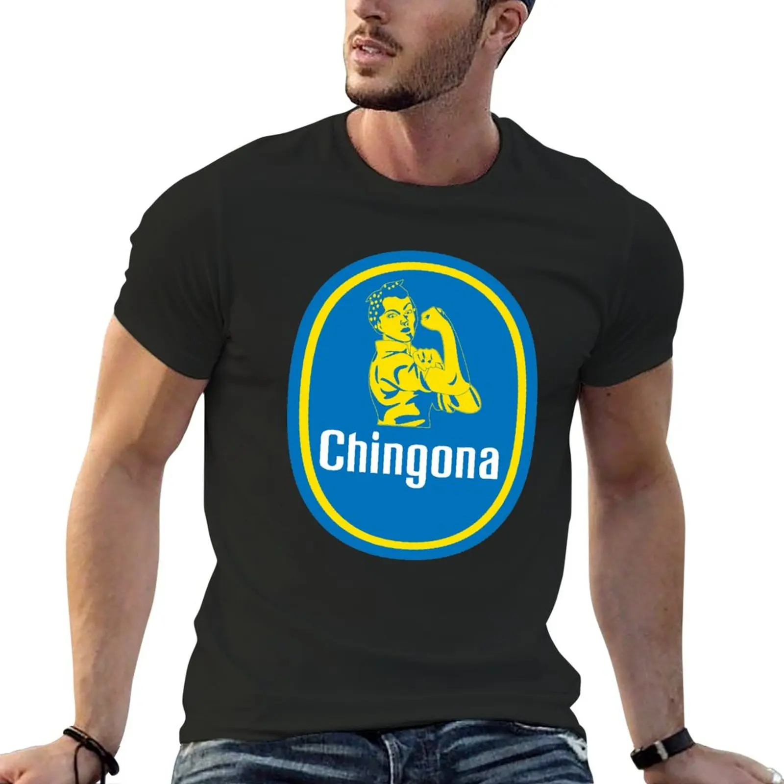 

Latina Chingona Logo T-Shirt funnys quick drying anime Men's t-shirt
