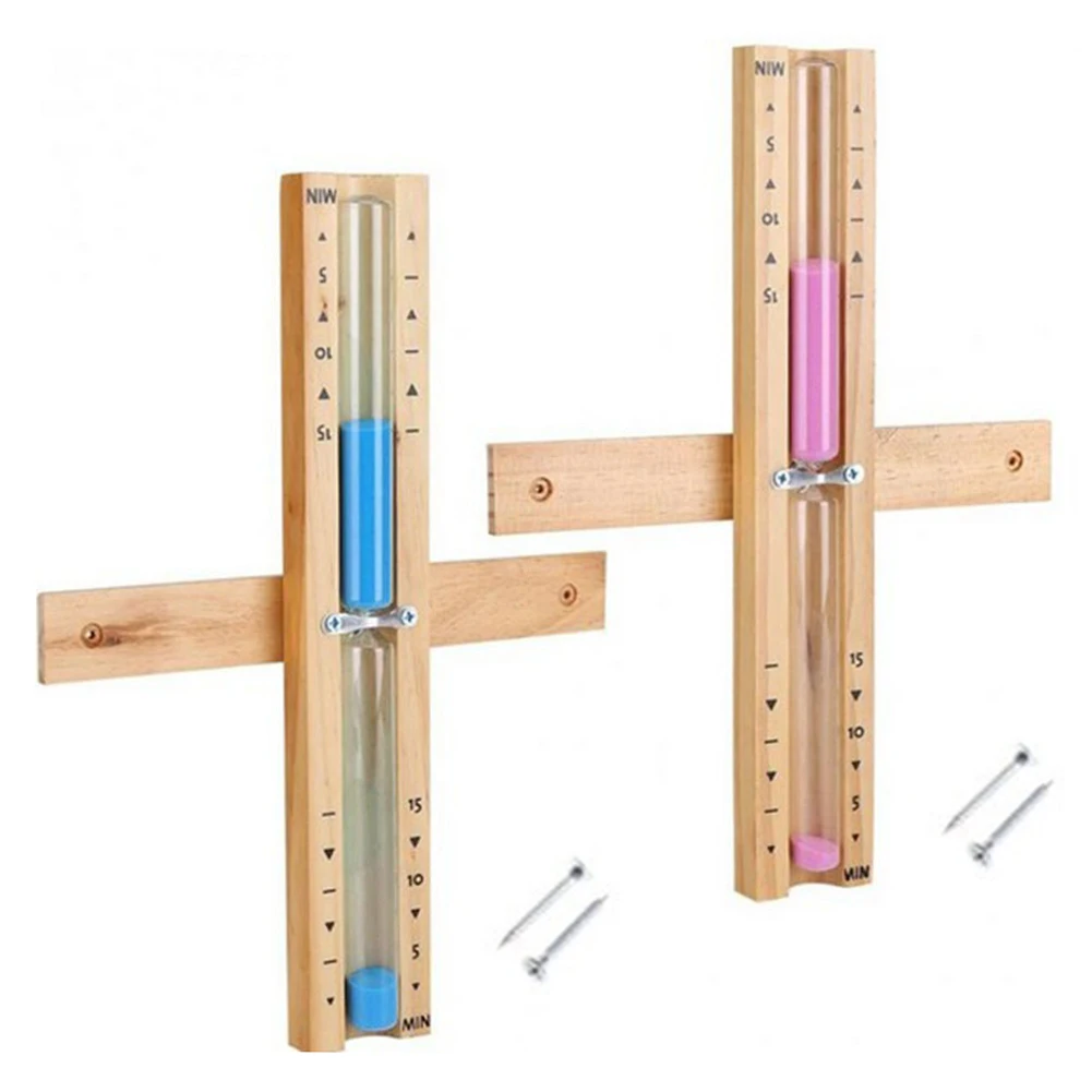 1pcs Sauna 15 Minute Hourglass Sand Timer Wooden Clock Rotating Sandglass For Sauna SPA Room High Heat And Steam Resistance 5