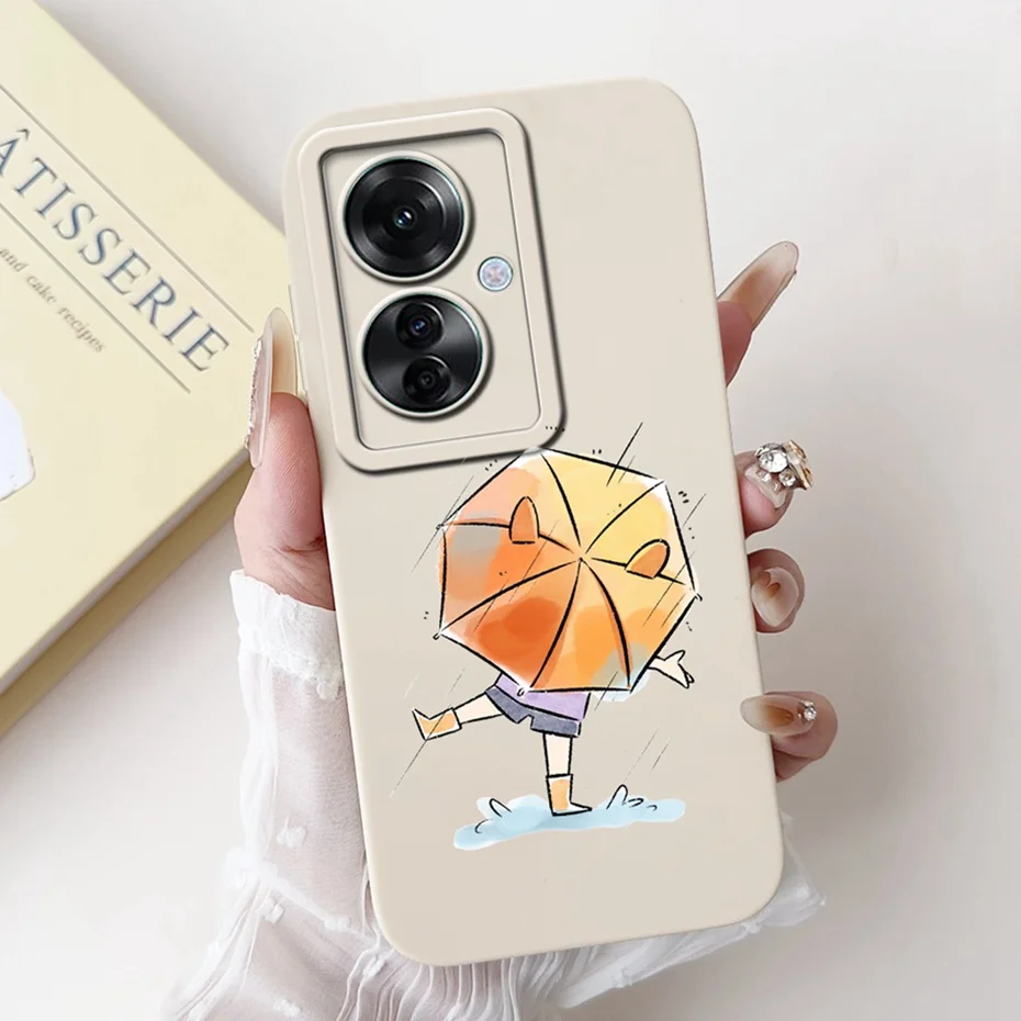 Stylish Painted Soft Silicone Back Cover - Lens Protective Case