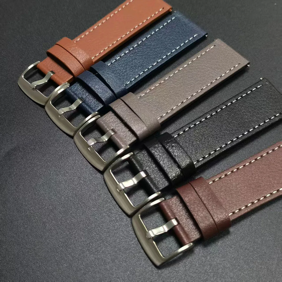 Genuine Leather Watchband - 20mm/22mm - Premium Strap Accessory