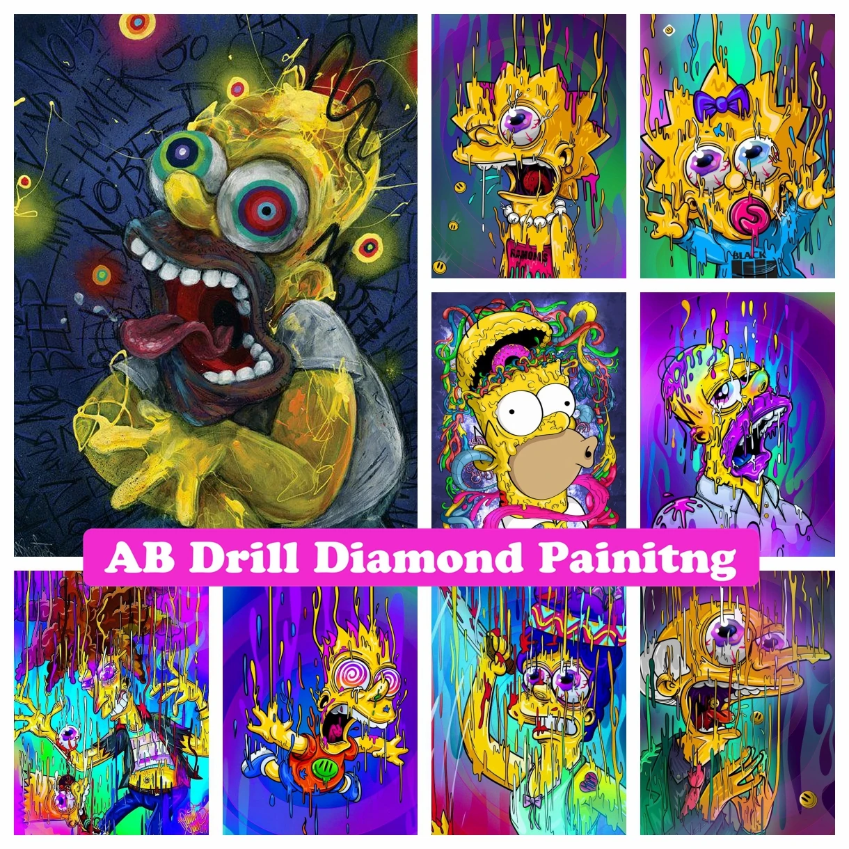 Simpson Alien Earth The Simpson's Alien Diamond Painting: A Therapeutic Masterpiece That ...