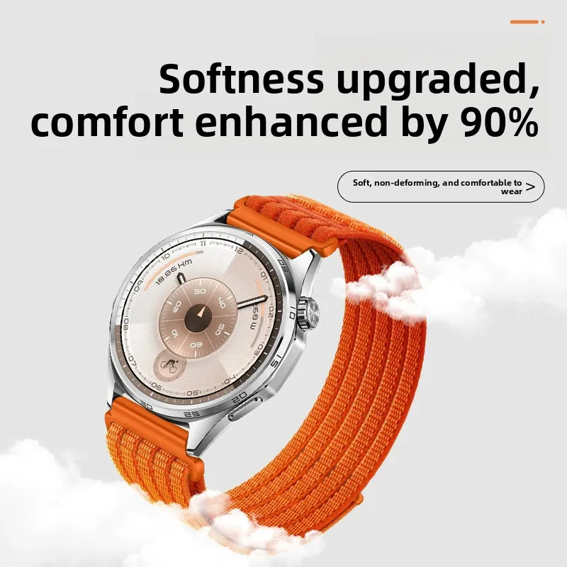 Premium Nylon Wristband Strap - 20/22mm Adjustable Watch Band