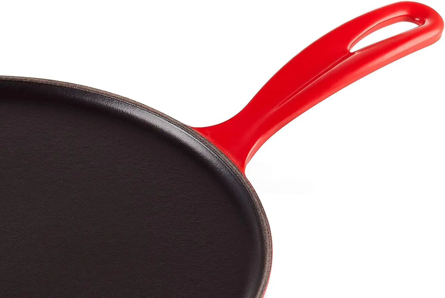 Creuset Enameled Cast Iron Crepe Pan with Rateau and Spatula, 10.75", Cerise 5