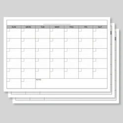 Oversized Undated Wall Planner - Monthly & Daily Planning Chart, 39x27 (3 Pc)