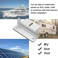 Kits de support de montage en aluminium pour panneau solaire, support de toit de Style Z, panneau photovoltaïque, support en Z pour voiture, bateau, RV, Yacht 5