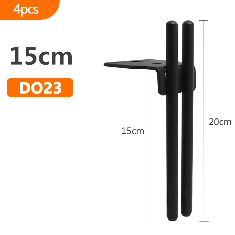 XINFAQAQ Möbelfüße Schwarz 15cm - Stabile Metallbeine Für Schrank, Sofa & Mehr