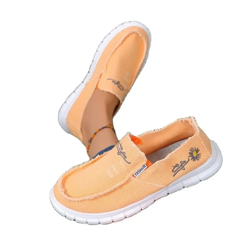 Men's canvas shoes 2024 new work men's shoes one foot wash high-end casual 3