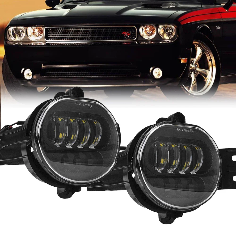 

2PCS 63W LED Fog Lights Halo Projector For 2002-2008 Dodge Ram 1500 2500 3500 Pickup Fog Lights Fit 2004-2006 Durango Truck Ligh