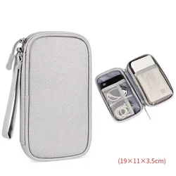 Compact Travel Digital Accessories Organizer for Electronics and Cables (S grey)