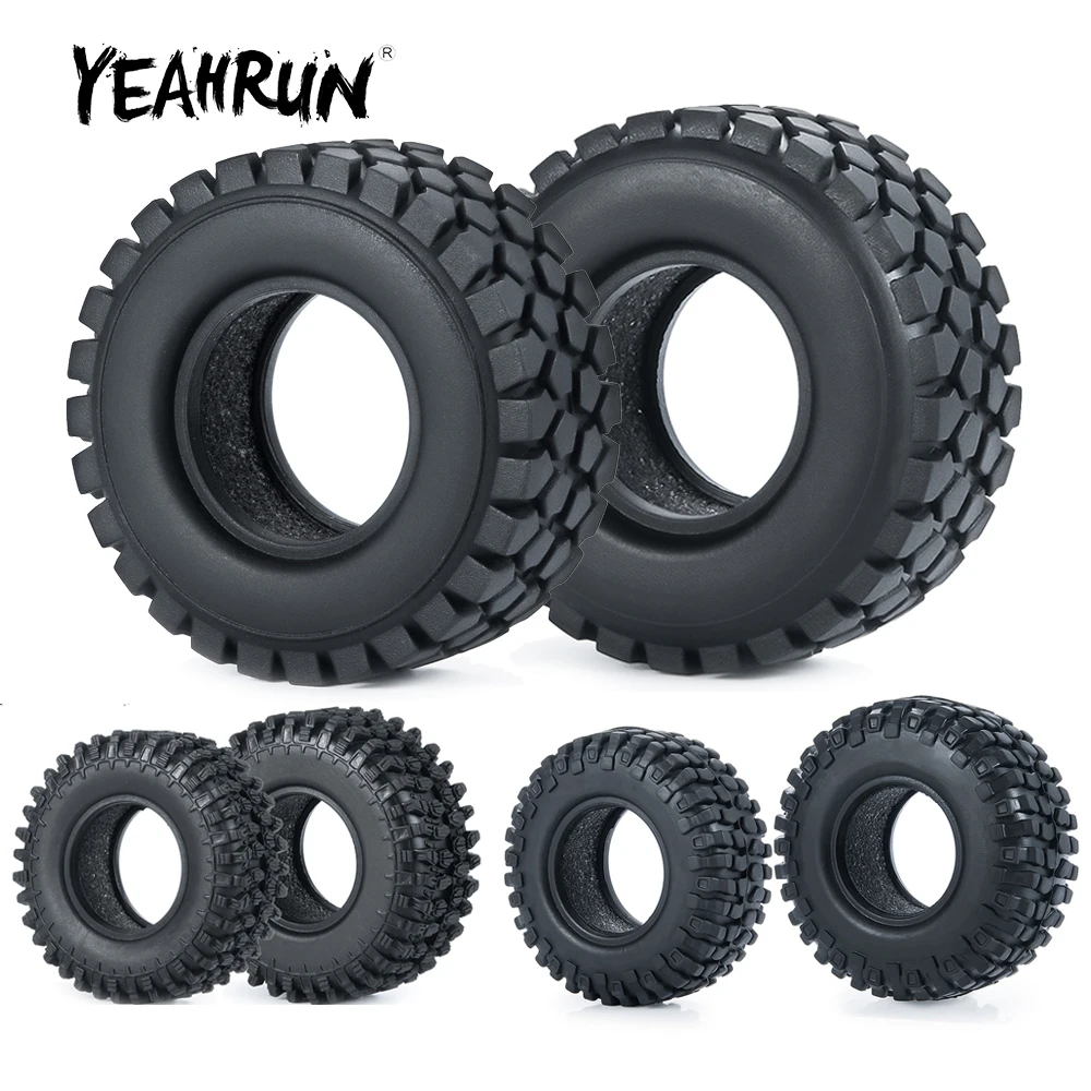 

YEAHRUN 4 шт. 1/24 RC автомобиль 1,0 дюйма мягкая резина вездеходные колесные шины 50/54 мм для Axial SCX24 обновленные детали аксессуары