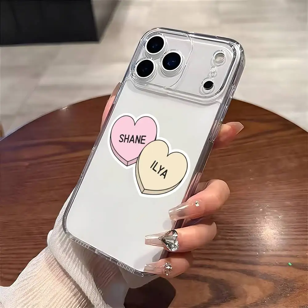 Sleek Transparent Heated Phone Case with Hot Rivalry Design