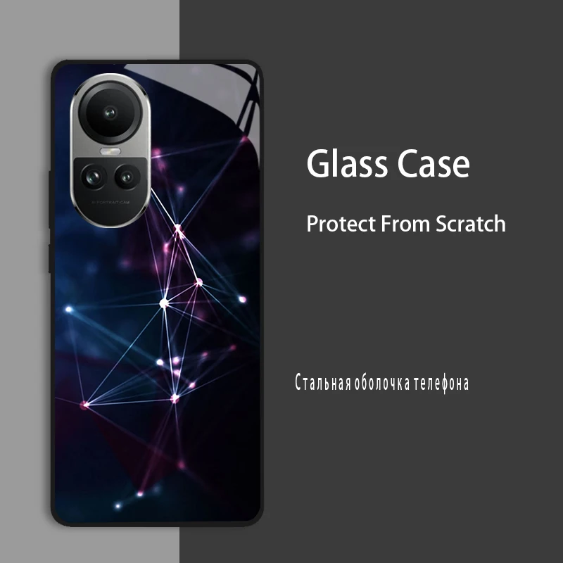 Enhanced Protective Tempered Glass Case Cover with Hard Coque Bumper