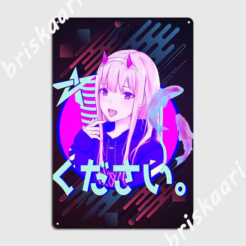 Zero Two Metal Platform Poster Club Home Classic Bar Cave Plates Tin Sign Poster