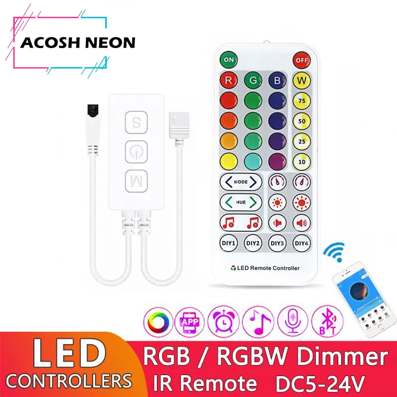 äο RGB RGBW  LED   Ʈѷ,  Ÿ̹ ũ , 38 Ű IR  , LED SP613E SP614E