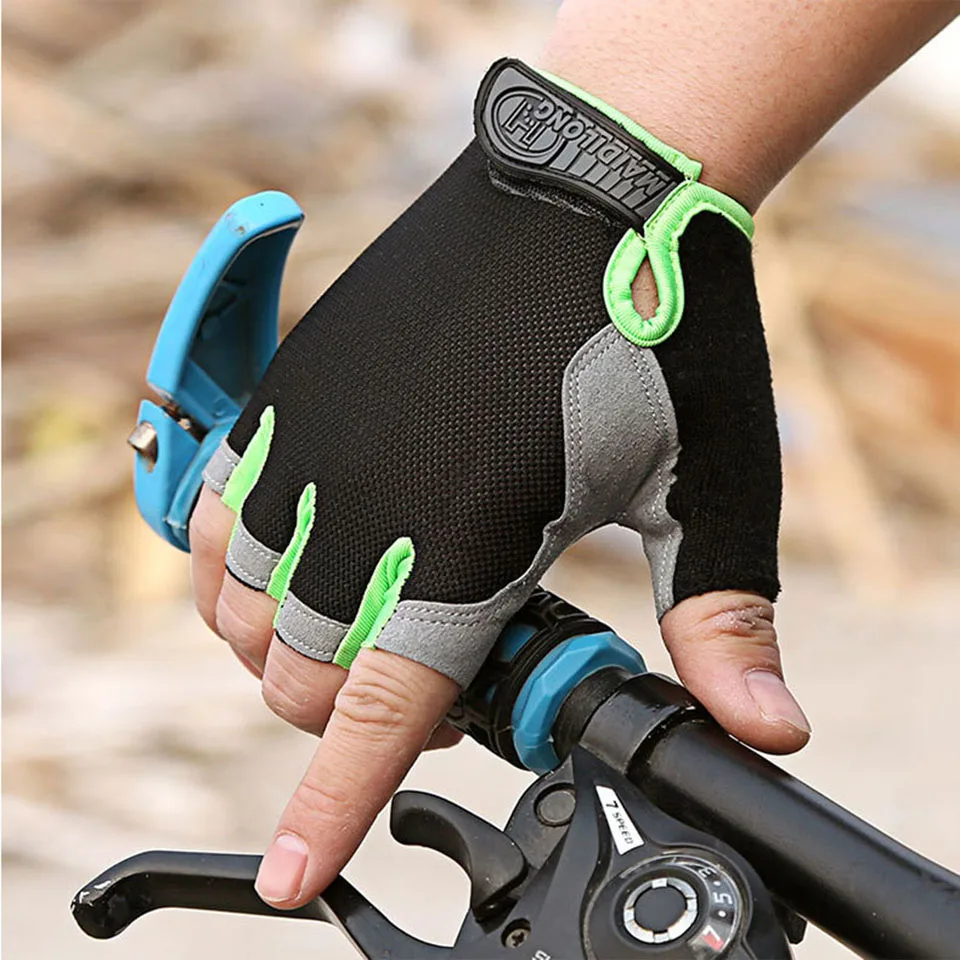 GTUBIKE Half Finger Gloves Anti-slip Shock Absorben Outdoor Sports Climbing Cycling Fitness Tool Upgraded Gloves For Men Women 3